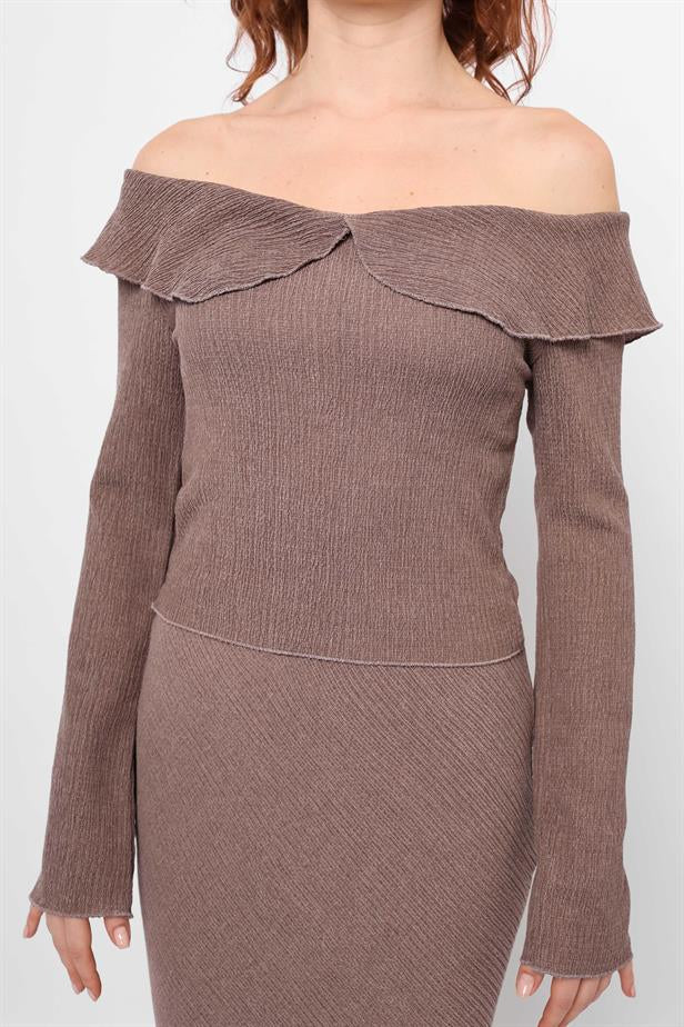 RYN Wholesale Knitted Blouse Brown - Brühl