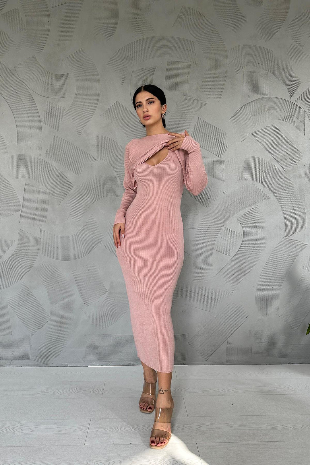 ELS Knit Blouse and Dress Suit - Powder - Witten