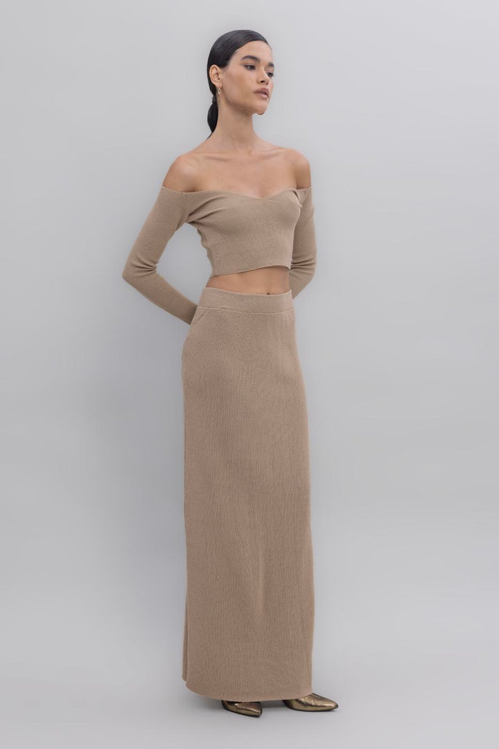 BSL Women Maxi Knit Pencil Skirt - Sassuolo