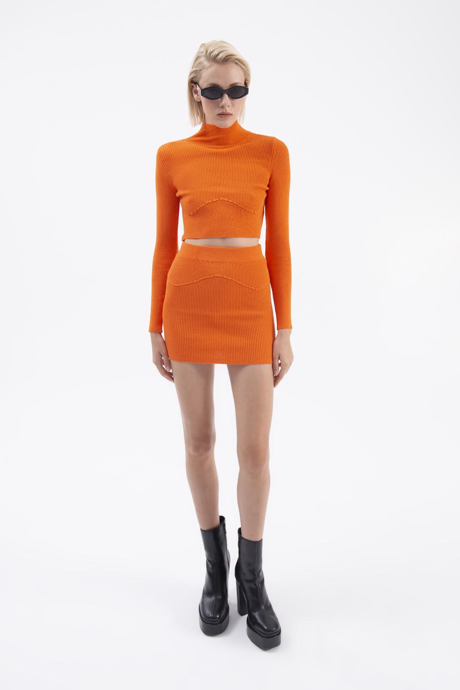 BSL Women Knitted mini skirt - Bagnolet