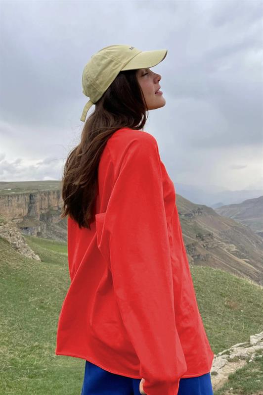 MDX Orange Basic Bicycle Neck Women's Sweatshirt MG1676 - Bellingham