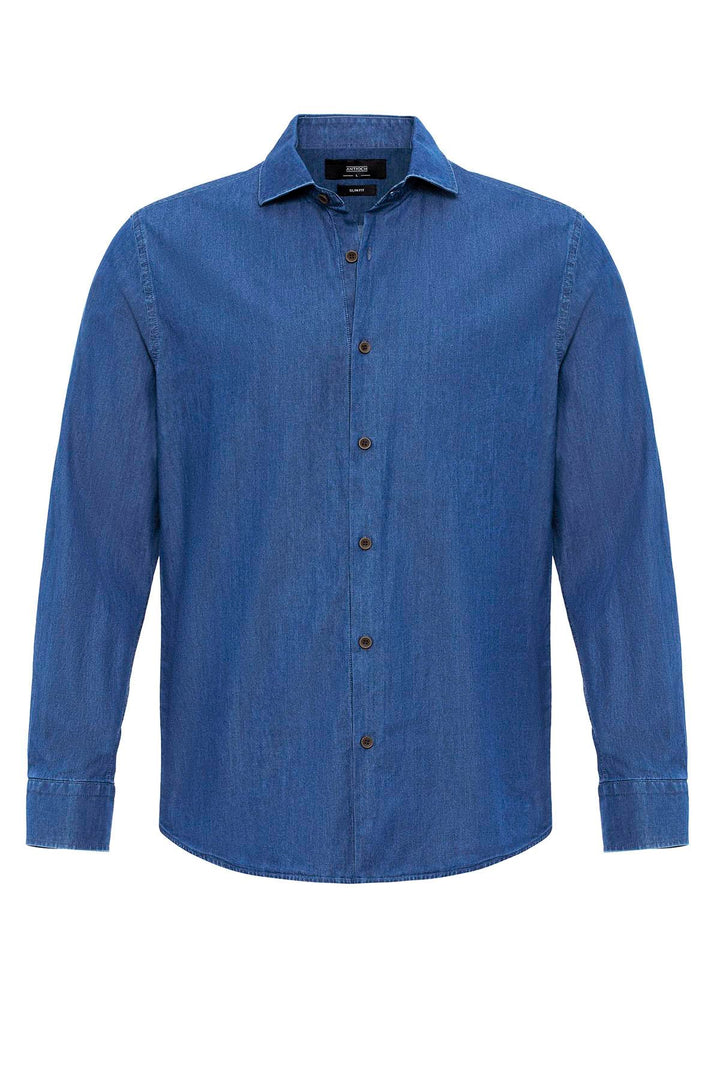 ANT Long Sleeve Men's Denim Shirt - Hardenberg