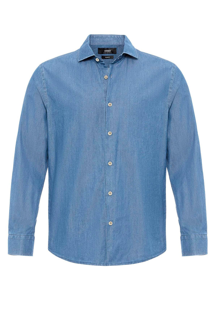 ANT Long Sleeve Men's Denim Shirt - Charlottetown