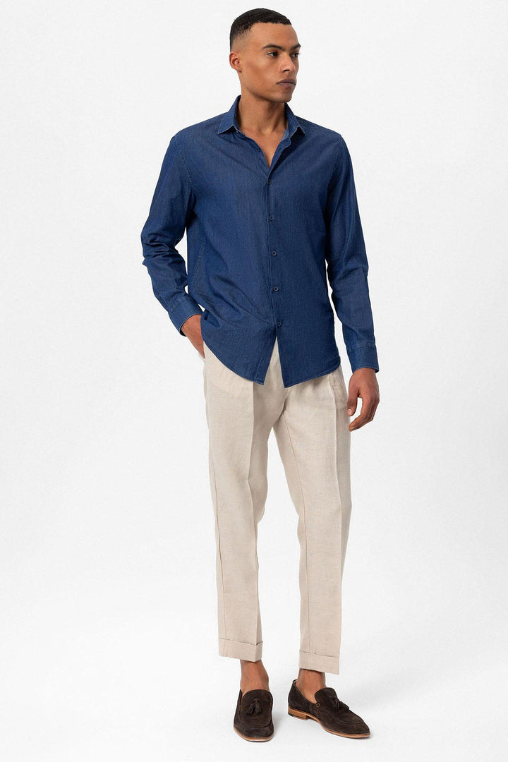 ANT Long Sleeve Men's Denim Shirt - Kilmarnock