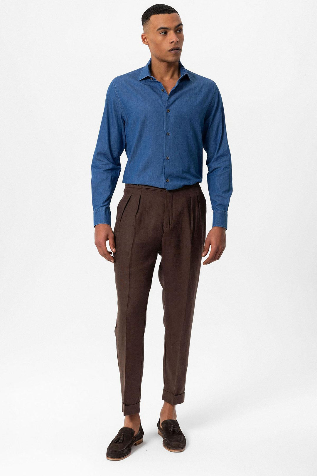 ANT Long Sleeve Men's Denim Shirt - Hardenberg