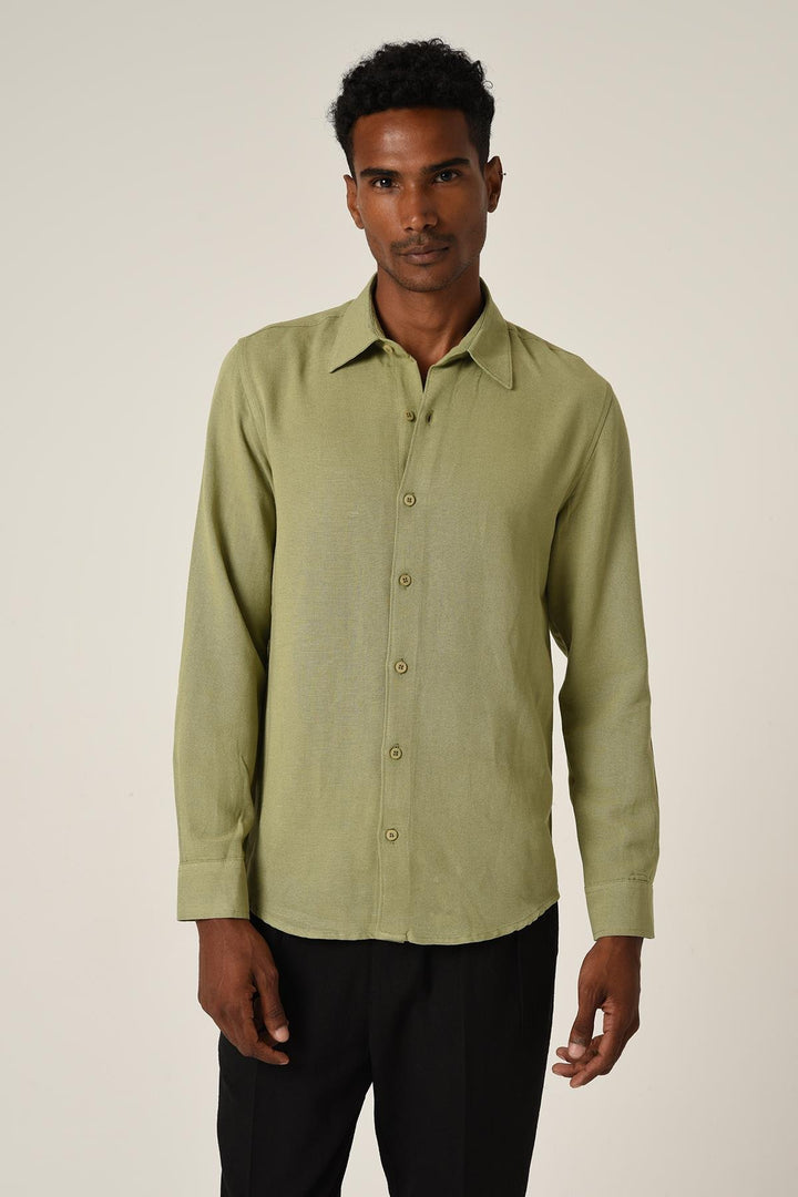 ANT Long Sleeve Linen Shirt - Springfield