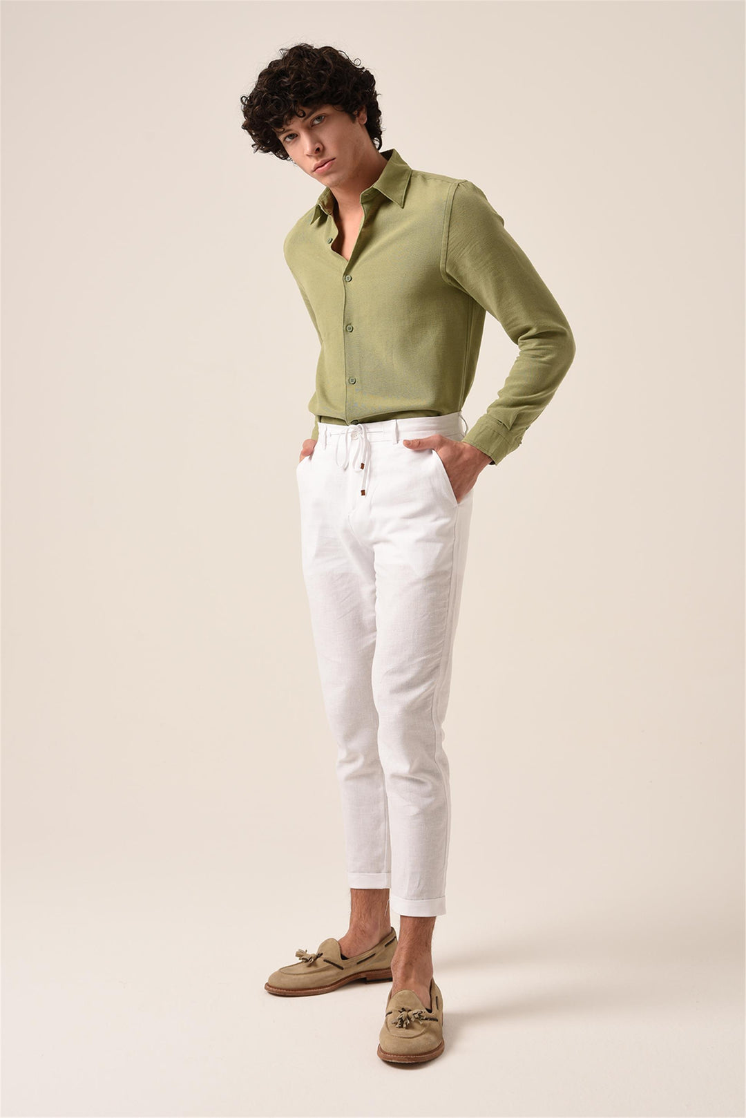 ANT Long Sleeve Linen Shirt - Springfield