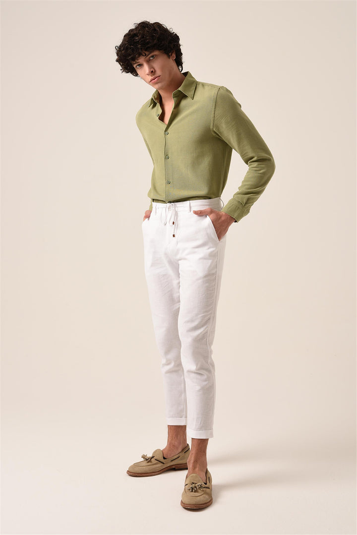 ANT Long Sleeve Linen Shirt - Springfield