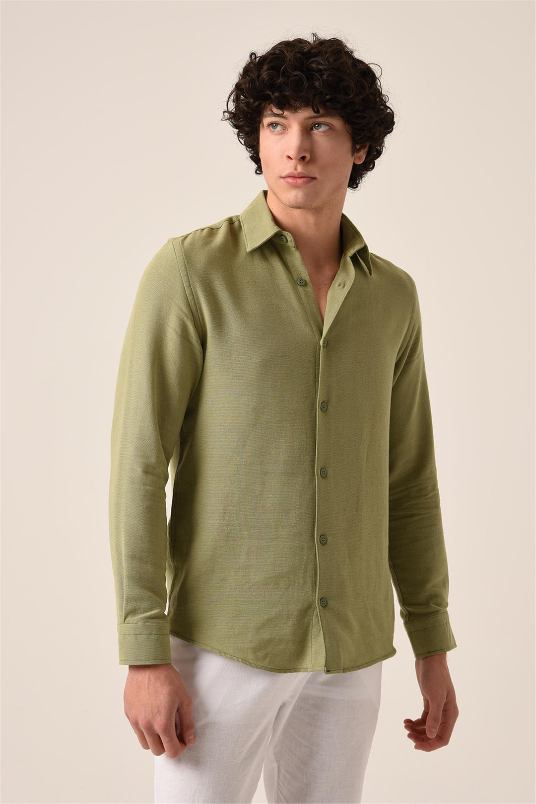 ANT Long Sleeve Linen Shirt - Springfield