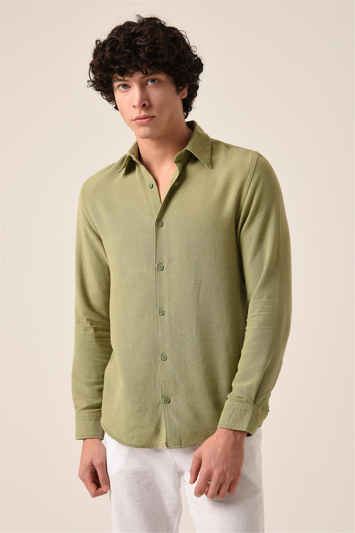 ANT Long Sleeve Linen Shirt - Springfield