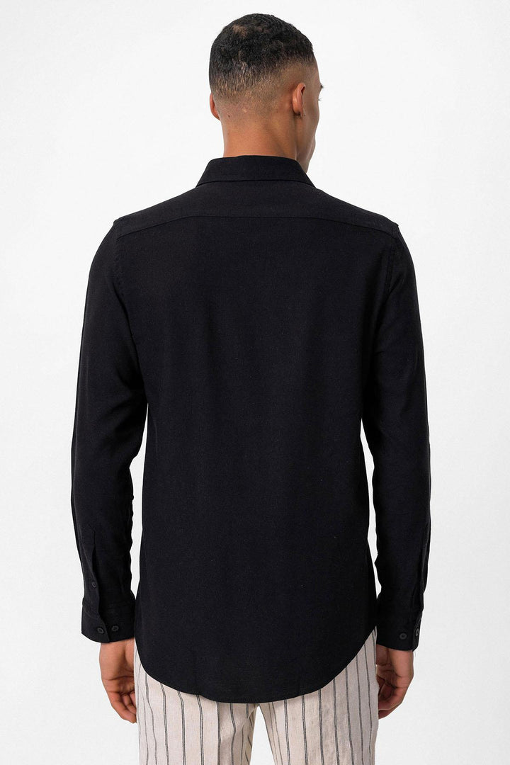 ANT Long Sleeve Linen Shirt - Columbia