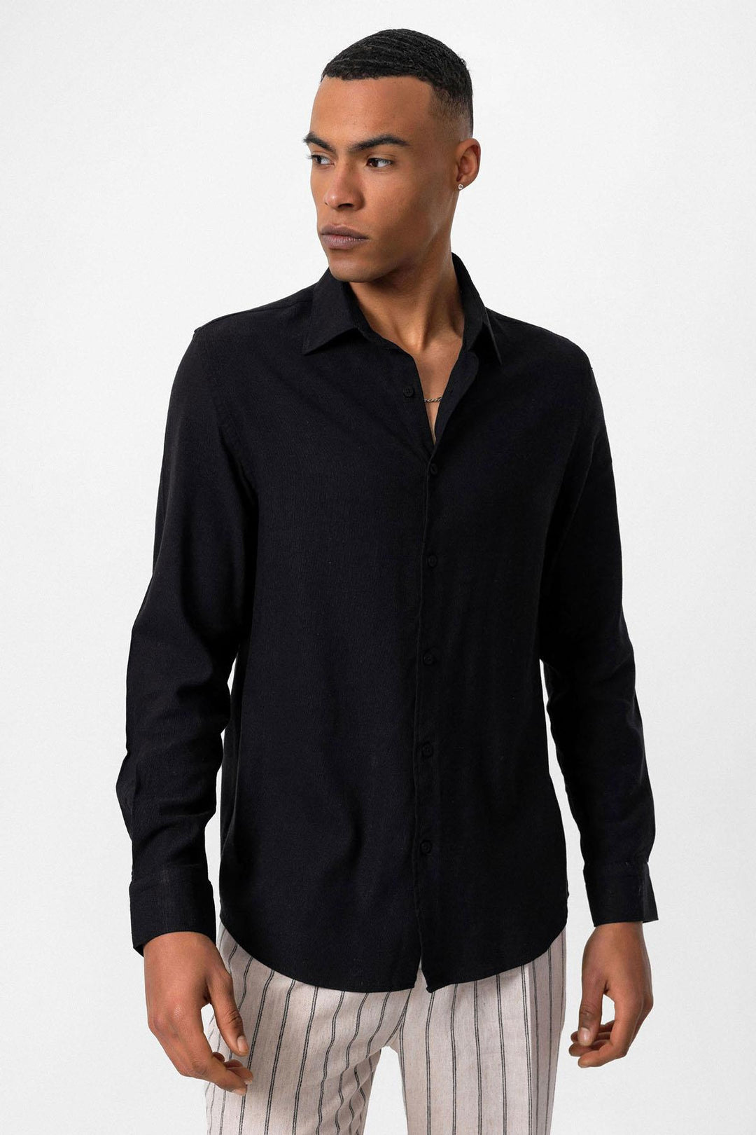 ANT Long Sleeve Linen Shirt - Columbia