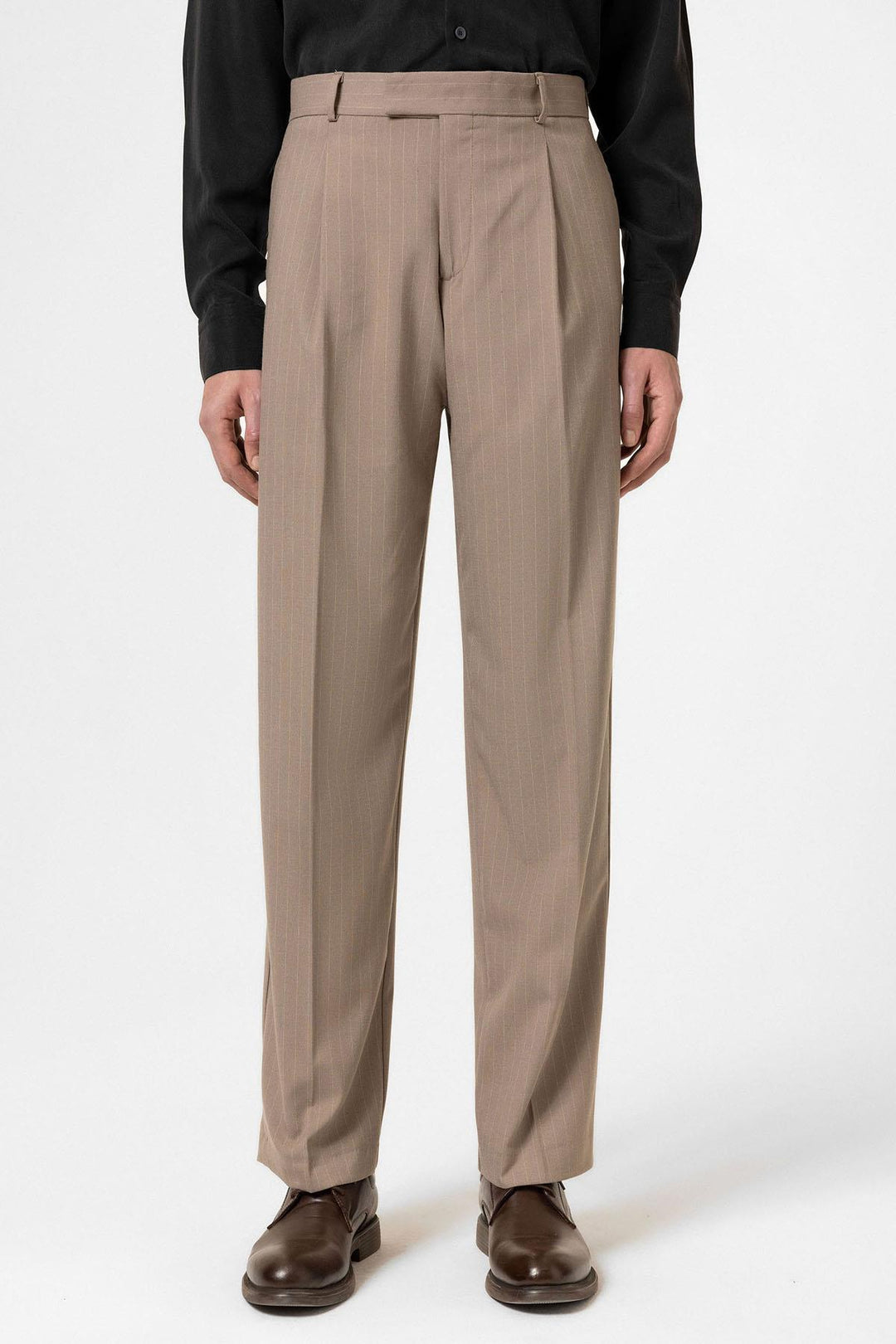 ANT Antioch Mink Striped Relaxed Fit Men's Pants - Rubí