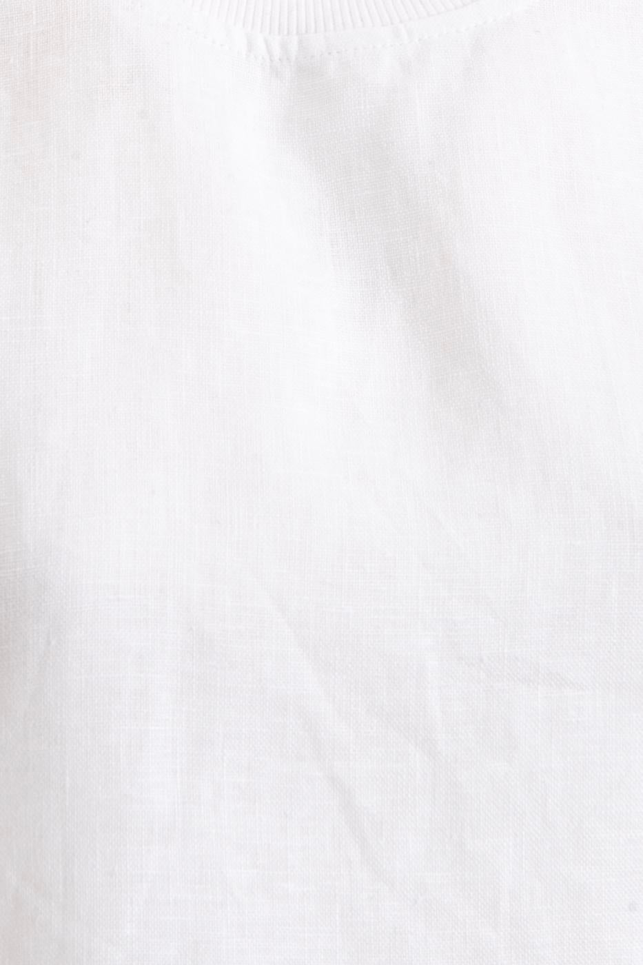 BSL Women Side Tie Crop Linen Blouse - Ciudad Santa Catarina