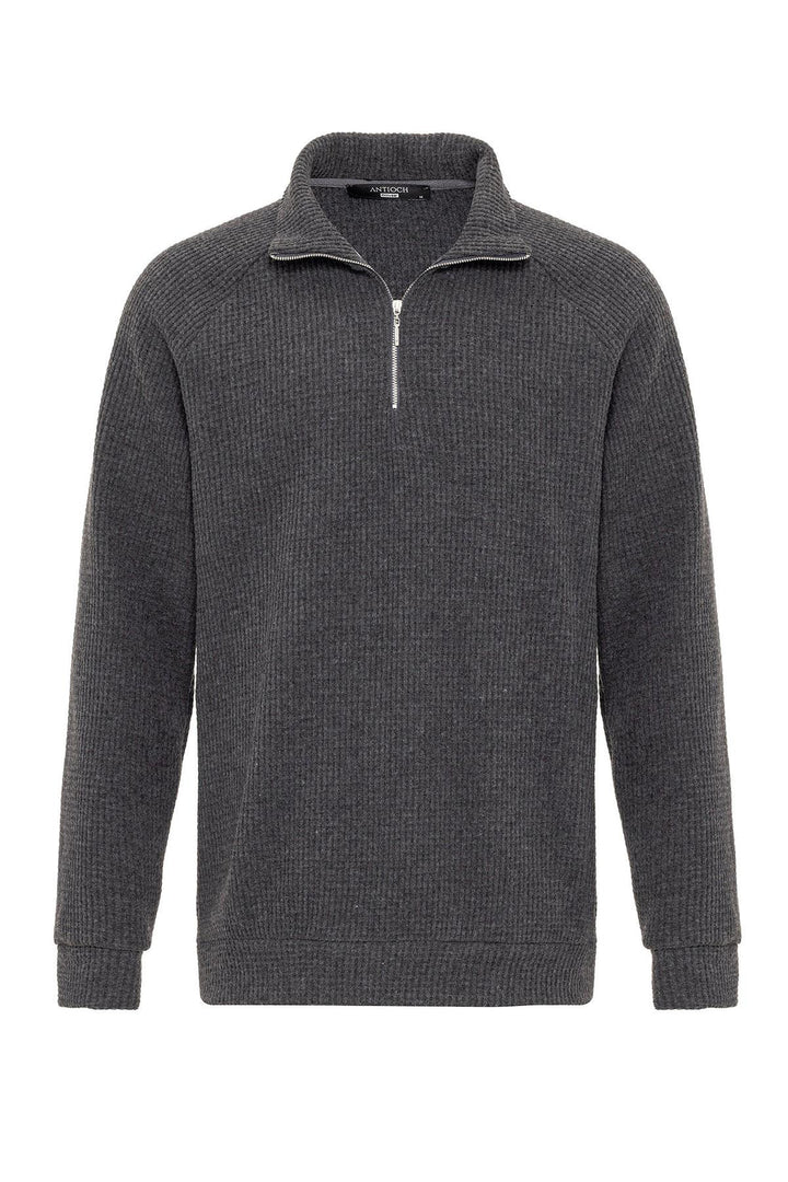 ANT Half Zipper High Collar Men's Sweater - Tamuín