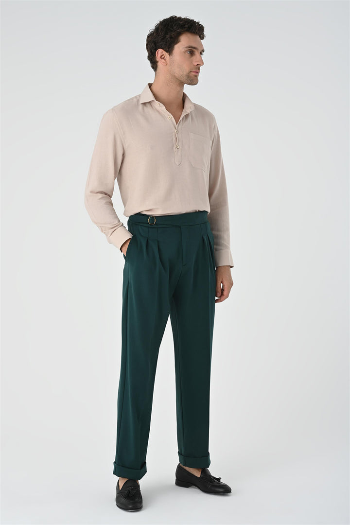 ANT Half Pat Button Closure Long Sleeve Men's Shirt - Boise