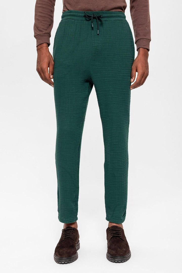ANT Antioch Green Waist Drawstring High Waist Muslin Fabric Men's Pants - San Clemente
