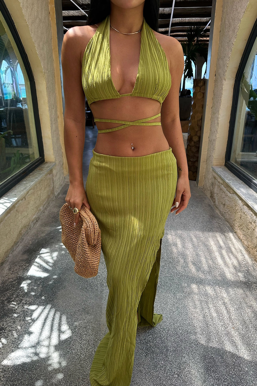 EYY Women Green Skirt Suit - Liepāja
