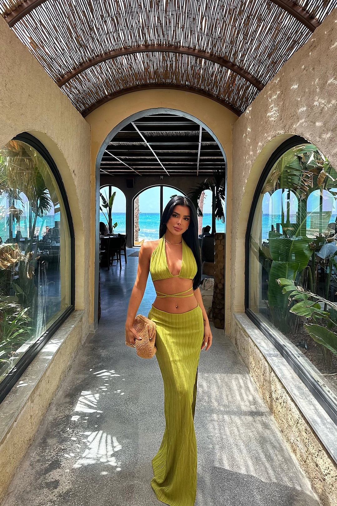 EYY Women Green Skirt Suit - Liepāja