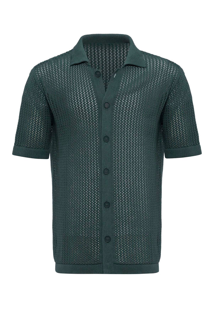 ANT Short Sleeve Openwork Men's Shirt - Slidell
