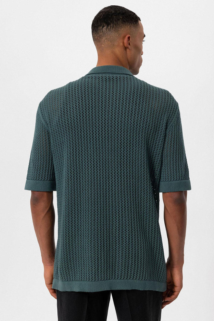 ANT Short Sleeve Openwork Men's Shirt - Slidell