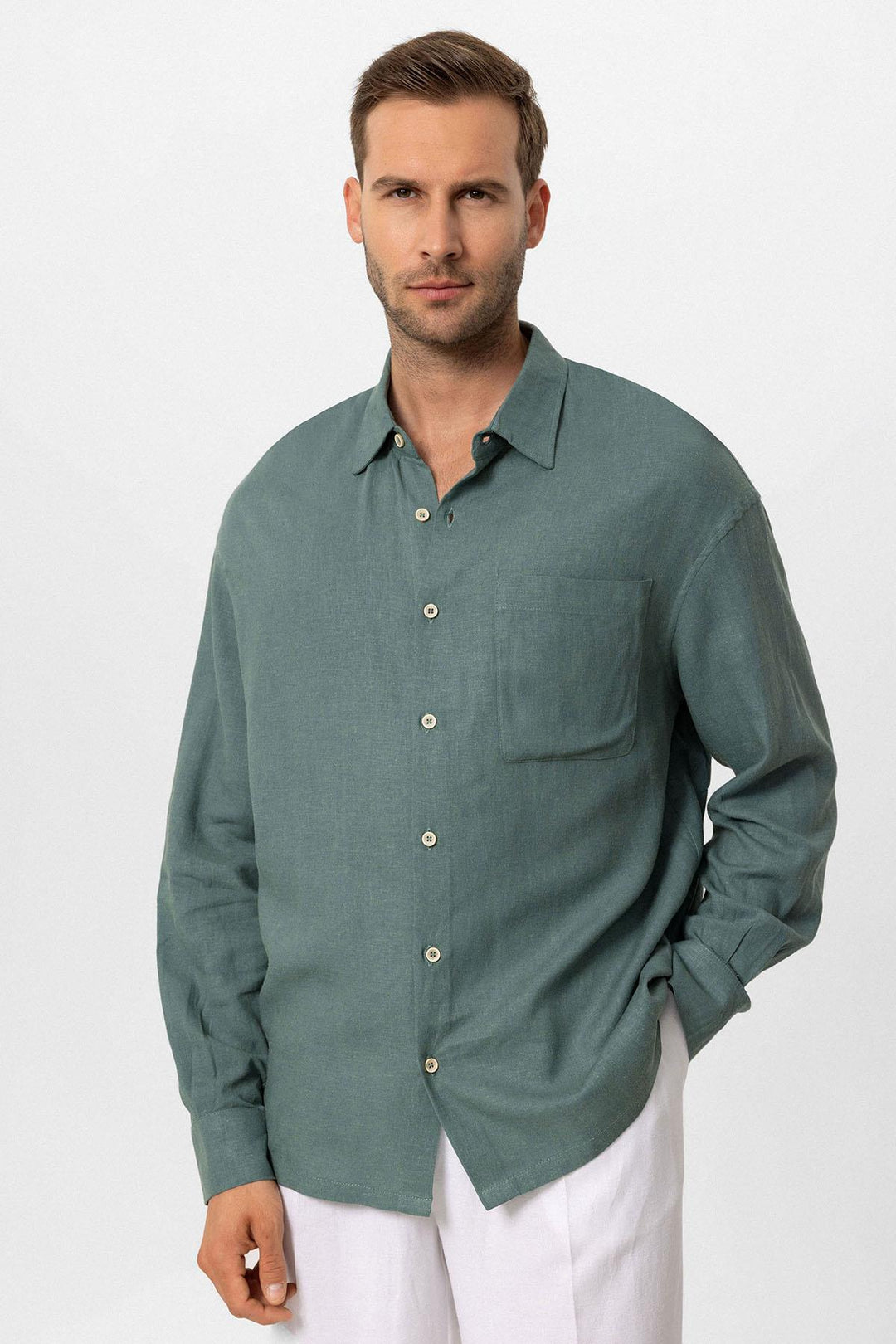 ANT Oversized Long Sleeve Men's Shirt - Catalina Foothills