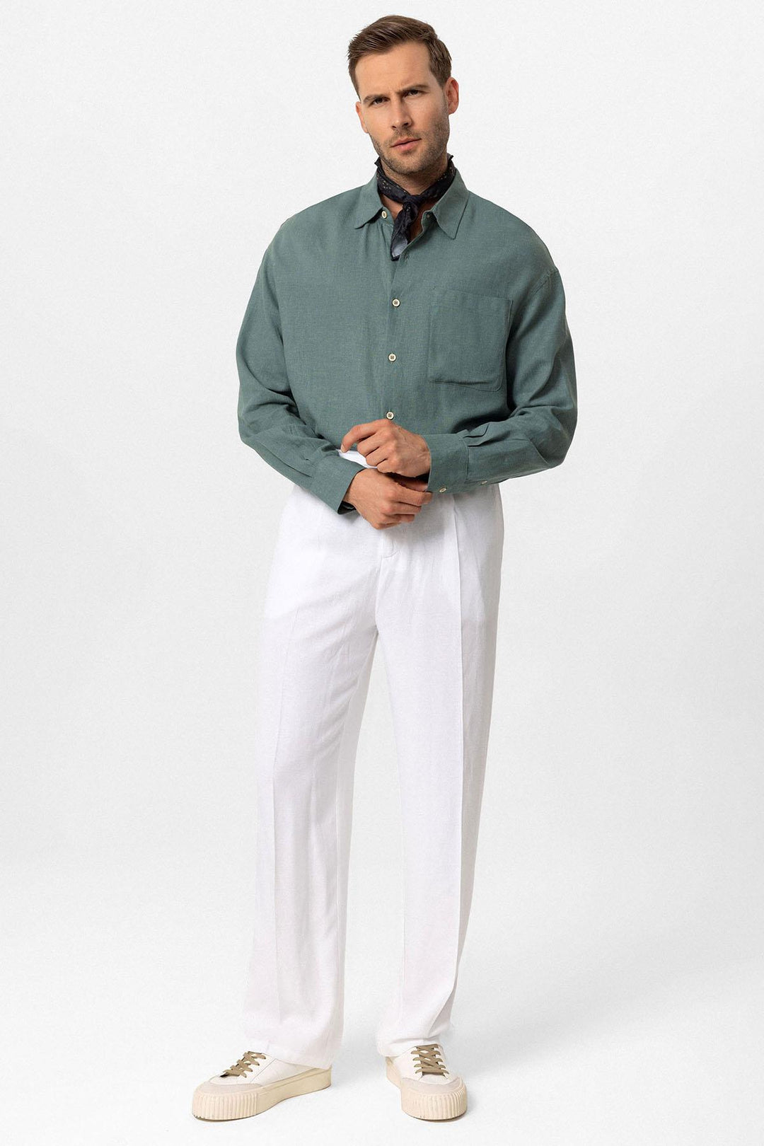 ANT Oversized Long Sleeve Men's Shirt - Catalina Foothills