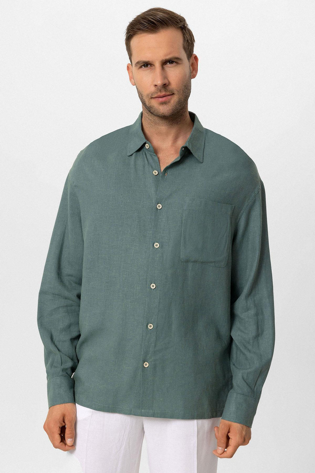 ANT Oversized Long Sleeve Men's Shirt - Catalina Foothills