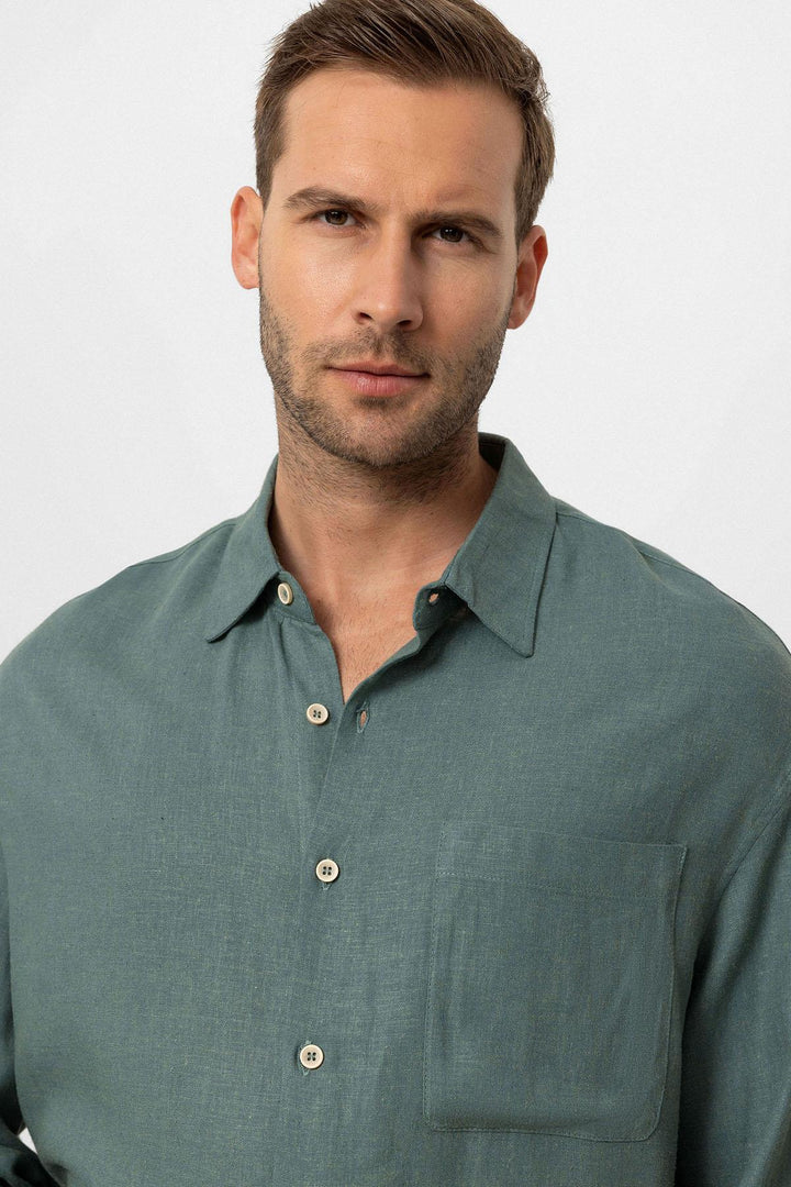 ANT Oversized Long Sleeve Men's Shirt - Catalina Foothills
