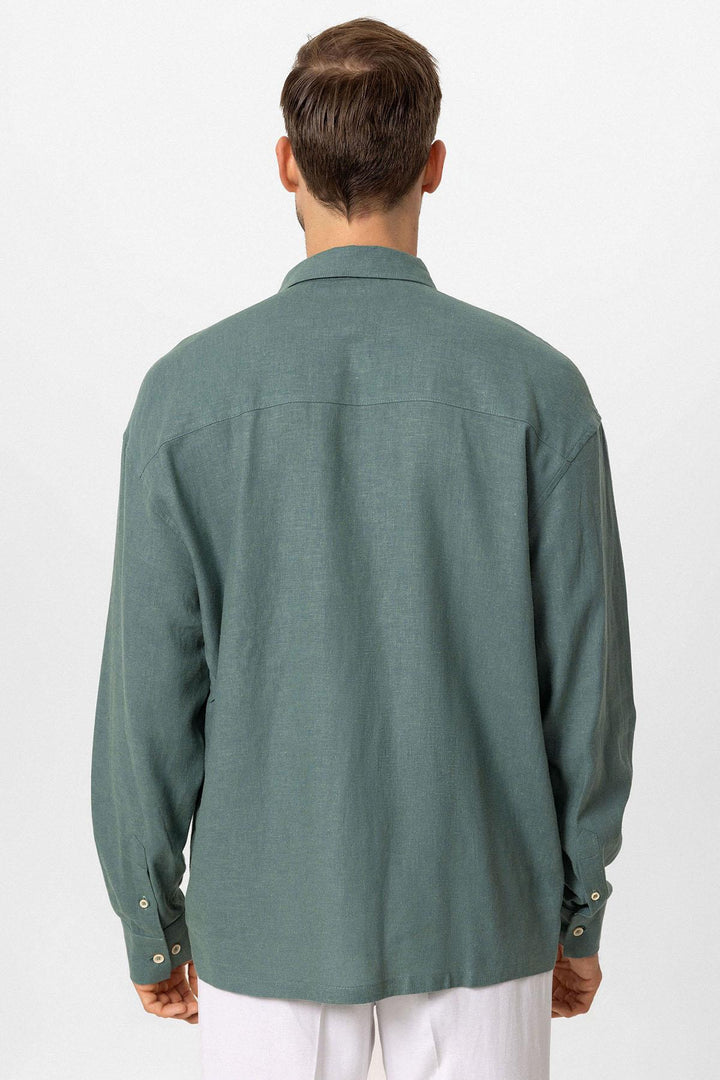 ANT Oversized Long Sleeve Men's Shirt - Catalina Foothills