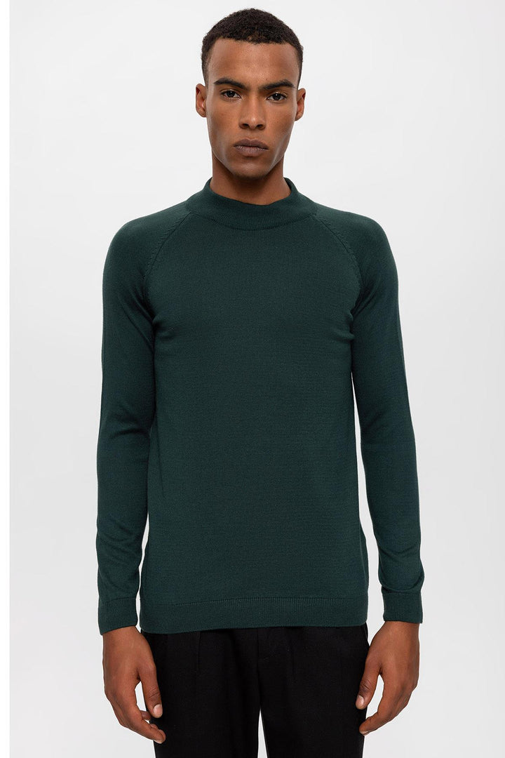 ANT Antioch Green Half-Zip Men's Sweater - Lewisville