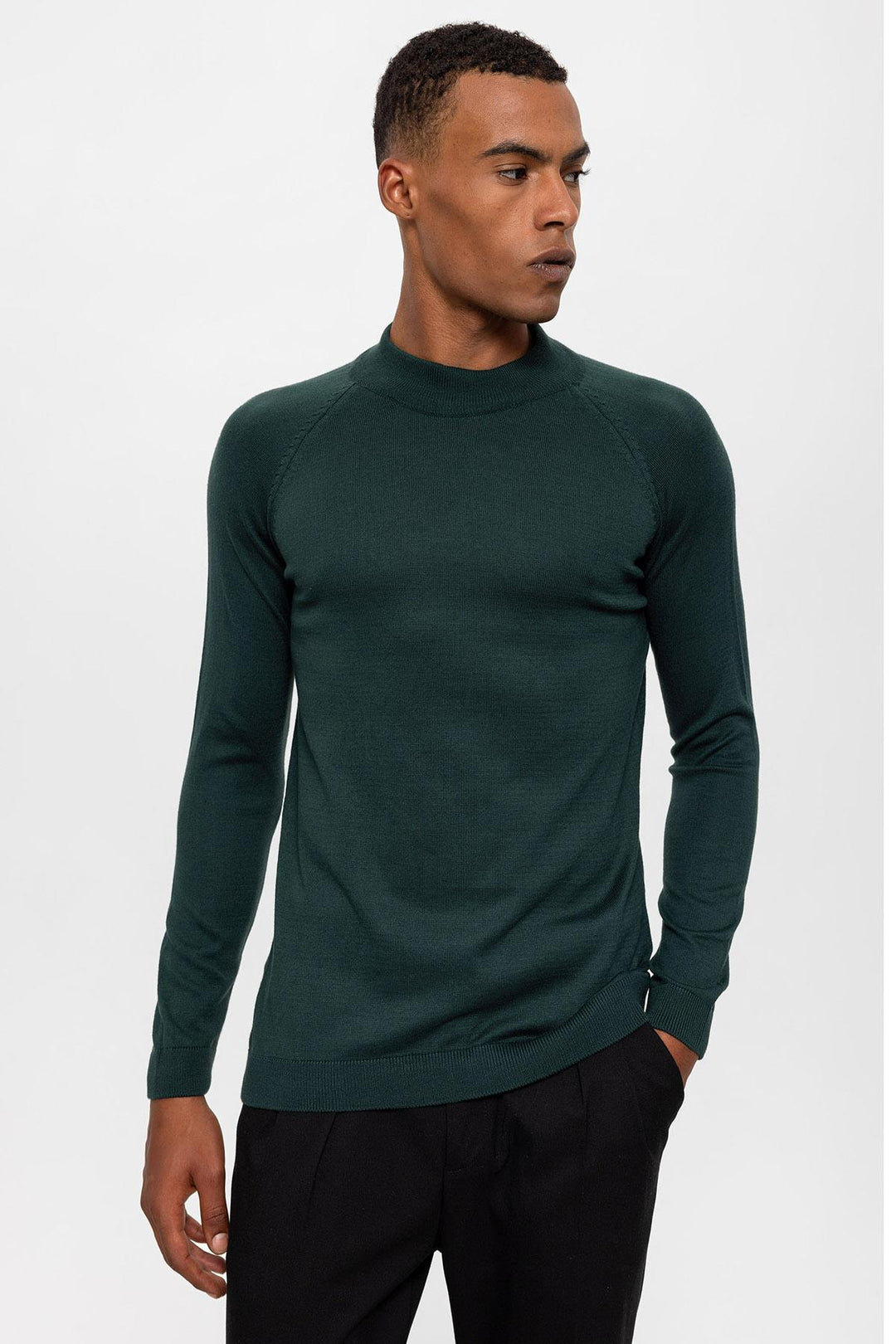 ANT Antioch Green Half-Zip Men's Sweater - Lewisville