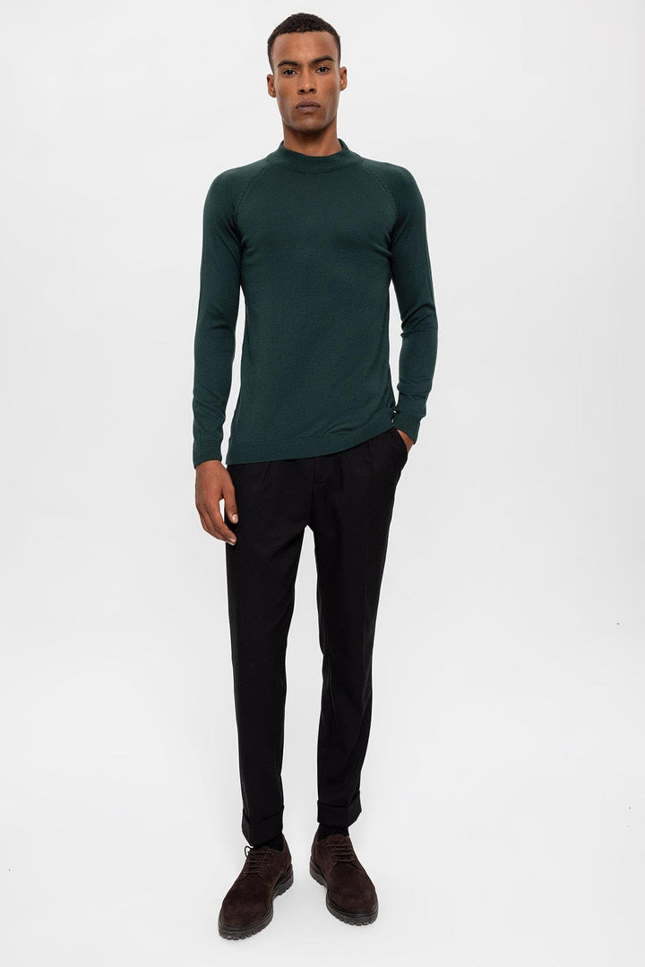 ANT Antioch Green Half-Zip Men's Sweater - Lewisville