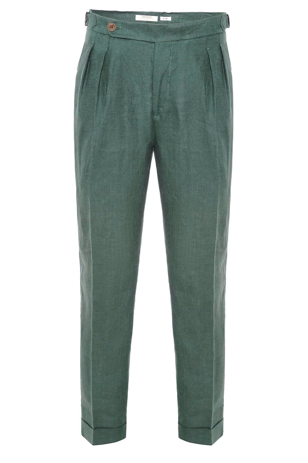 ANT High Waist 100% Linen Pleated Men's Pants - Bocholt