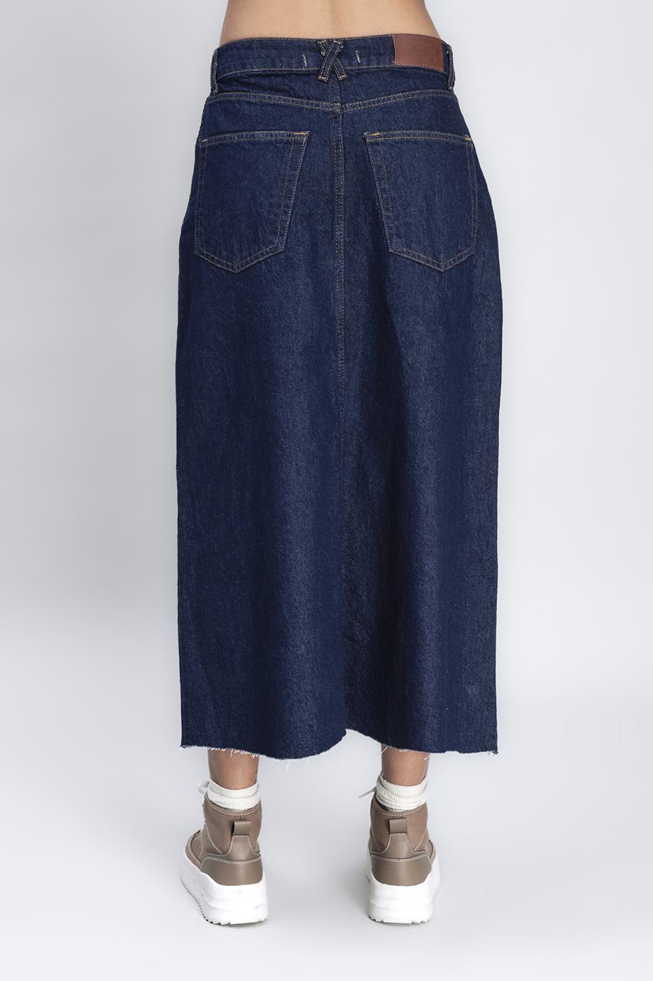 BSL Women Slit Detailed Denim Skirt - Fürstenfeldbruck
