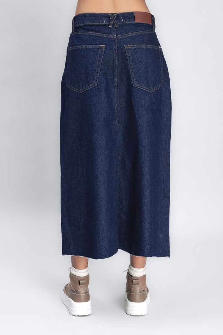 BSL Women Slit Detailed Denim Skirt - Fürstenfeldbruck