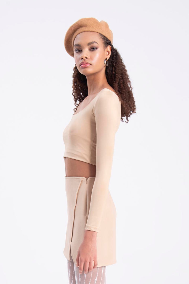 BSL Women Tight mini skirt with slit - Corigliano Calabro