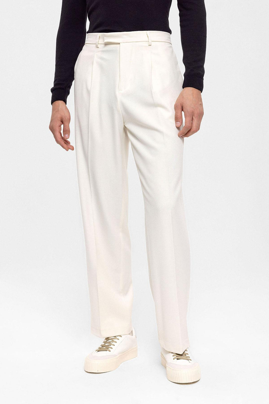 ANT High Waist Zippered Men's Trousers - Strood