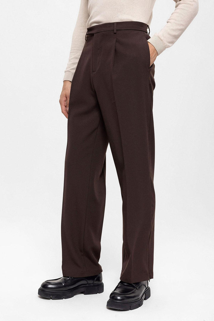ANT High Waist Zippered Men's Trousers - Tepic