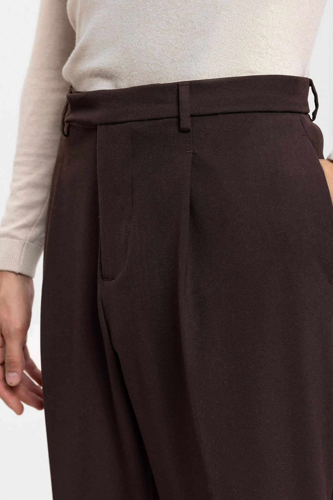 ANT High Waist Zippered Men's Trousers - Tepic
