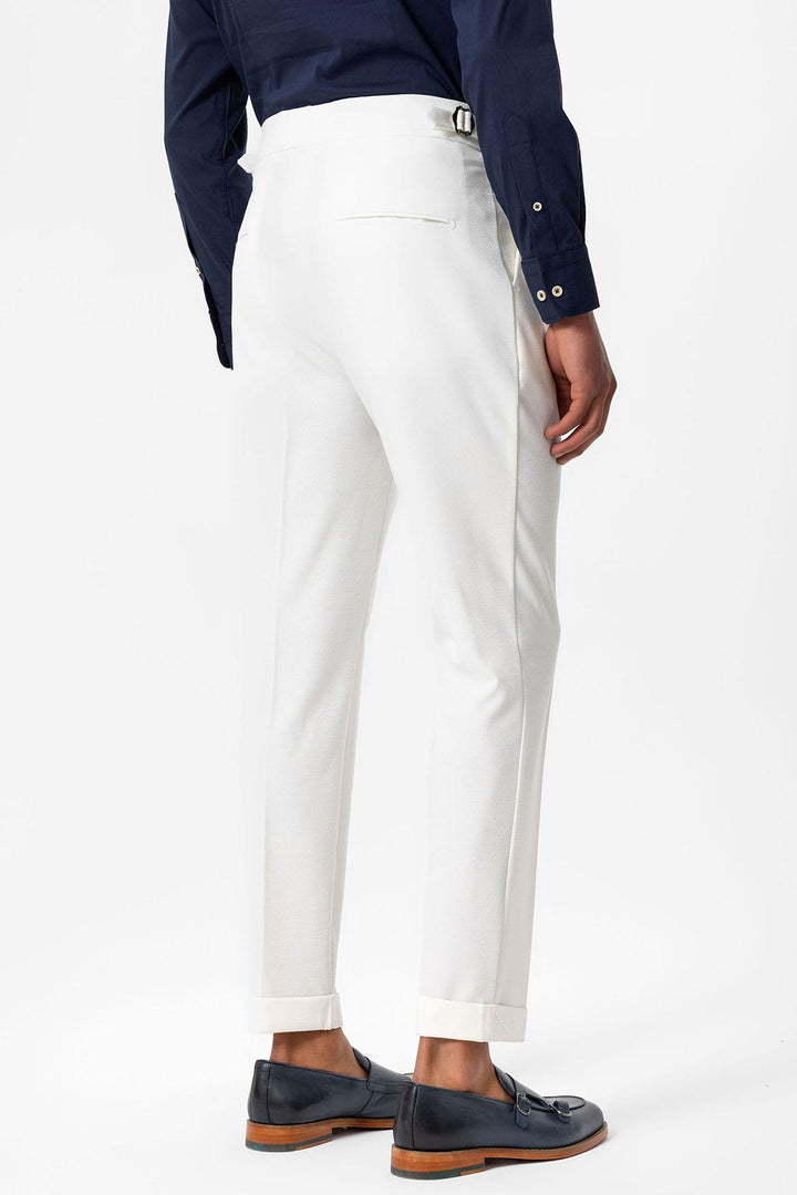 ANT High Waist Pleated Textured Men's Trousers - Tacámbaro de Codallos