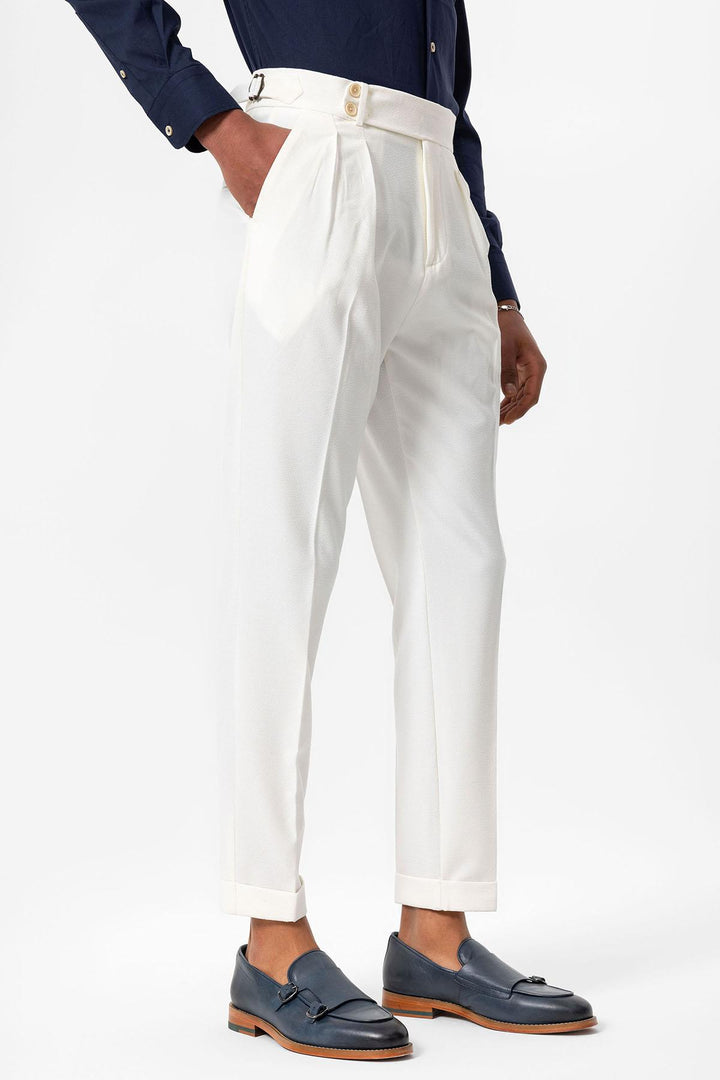 ANT High Waist Pleated Textured Men's Trousers - Tacámbaro de Codallos