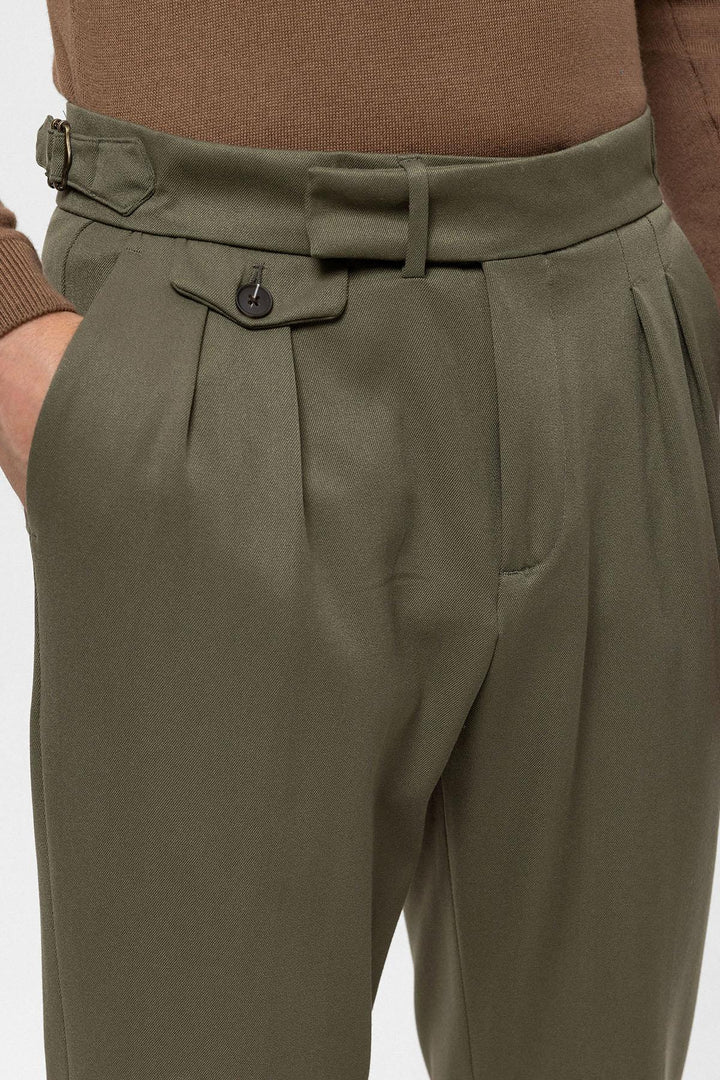 ANT High Waist Pleated Men's Trousers - Teruel