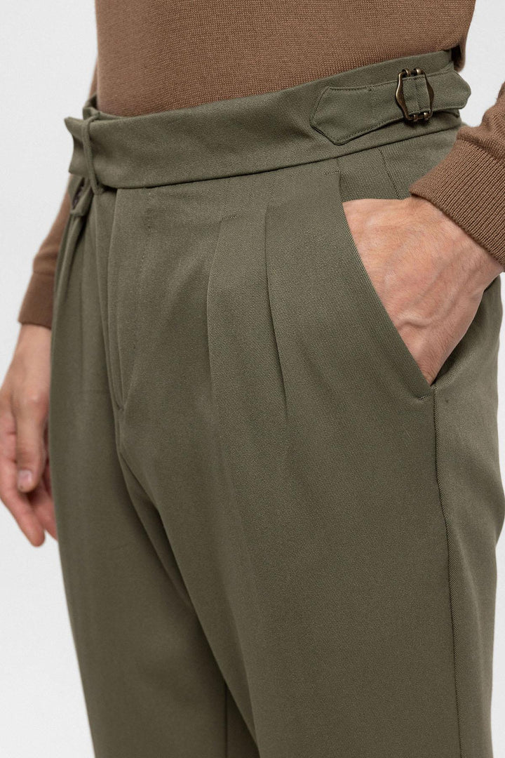ANT High Waist Pleated Men's Trousers - Teruel