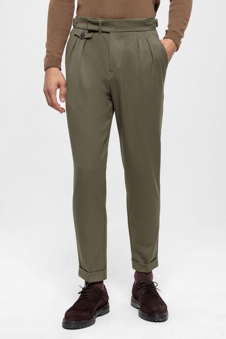 ANT High Waist Pleated Men's Trousers - Teruel