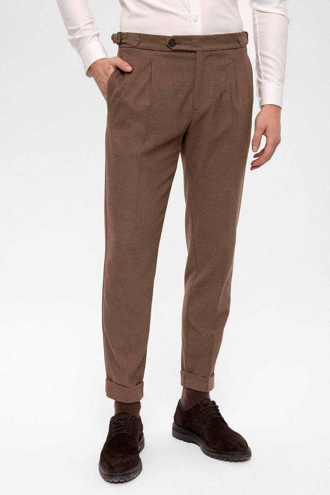 ANT High Waist Pleated Men's Trousers - Marbella