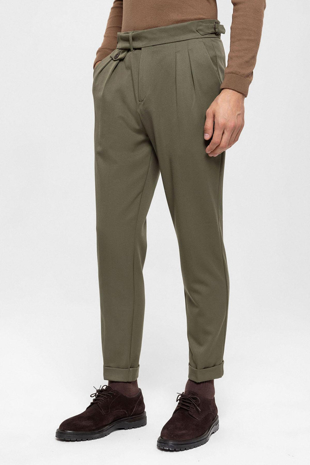 ANT High Waist Pleated Men's Trousers - Teruel