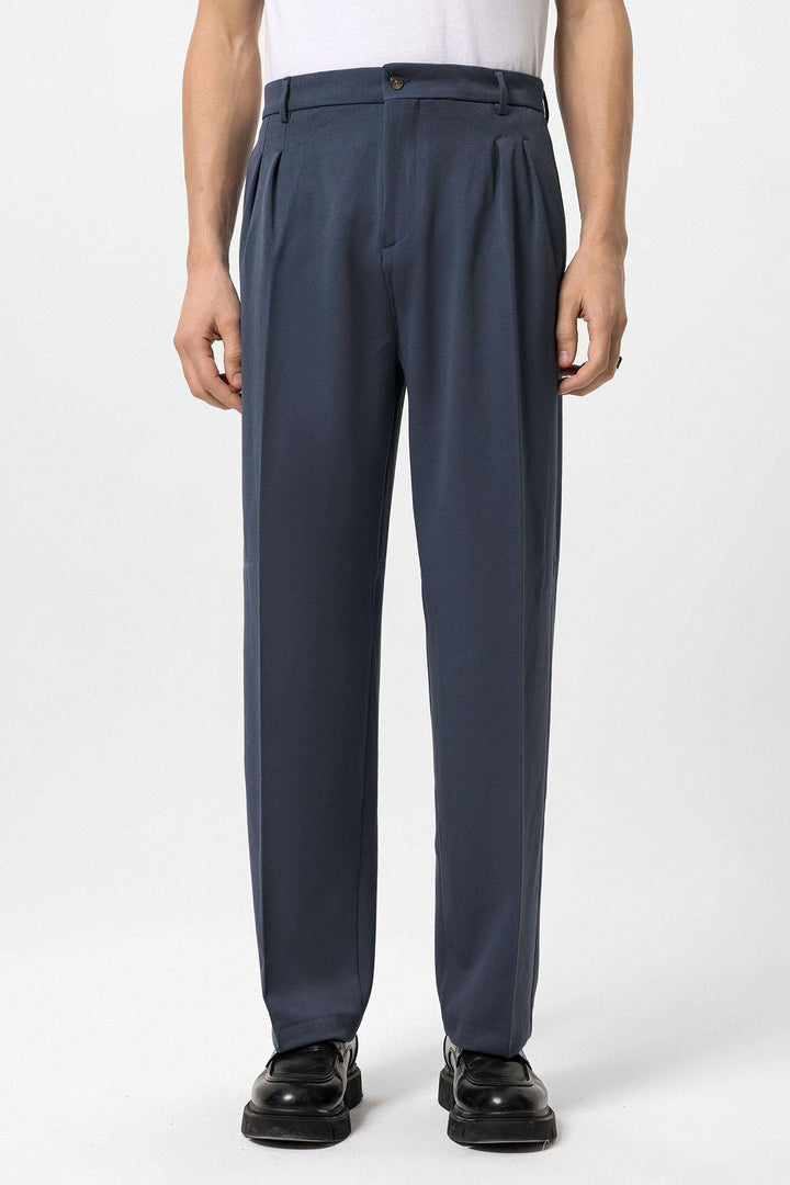 ANT High Waist Pleated Comfortable Fit Men's Trousers - Saint-Nazaire