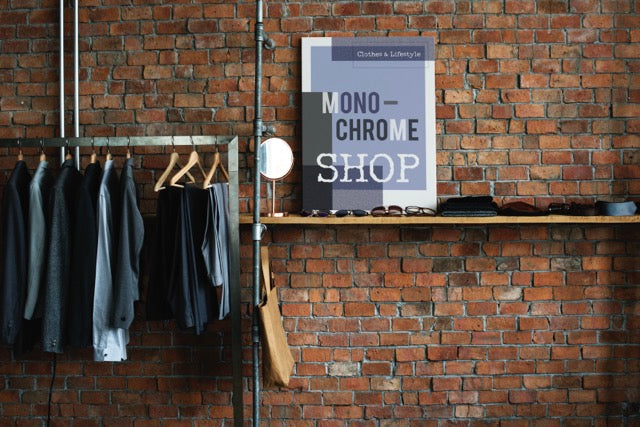 Using Bold Signage for a Modern Men's Store