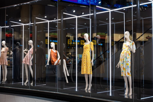 Creative Window Displays for Women's Clothing